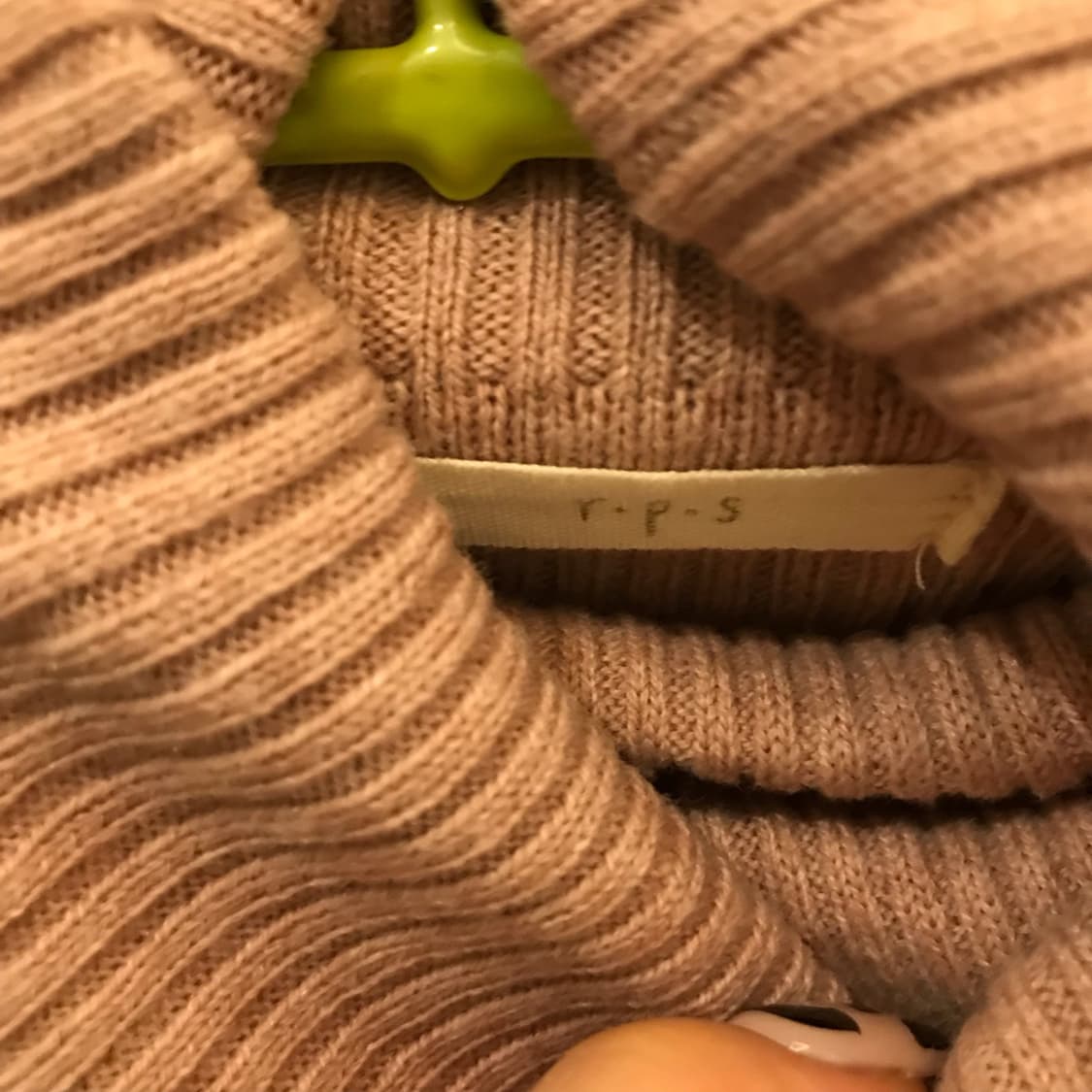 RPS 모리걸 너드 로걀 딸기우유 셔링 폴라티 상품이미지4