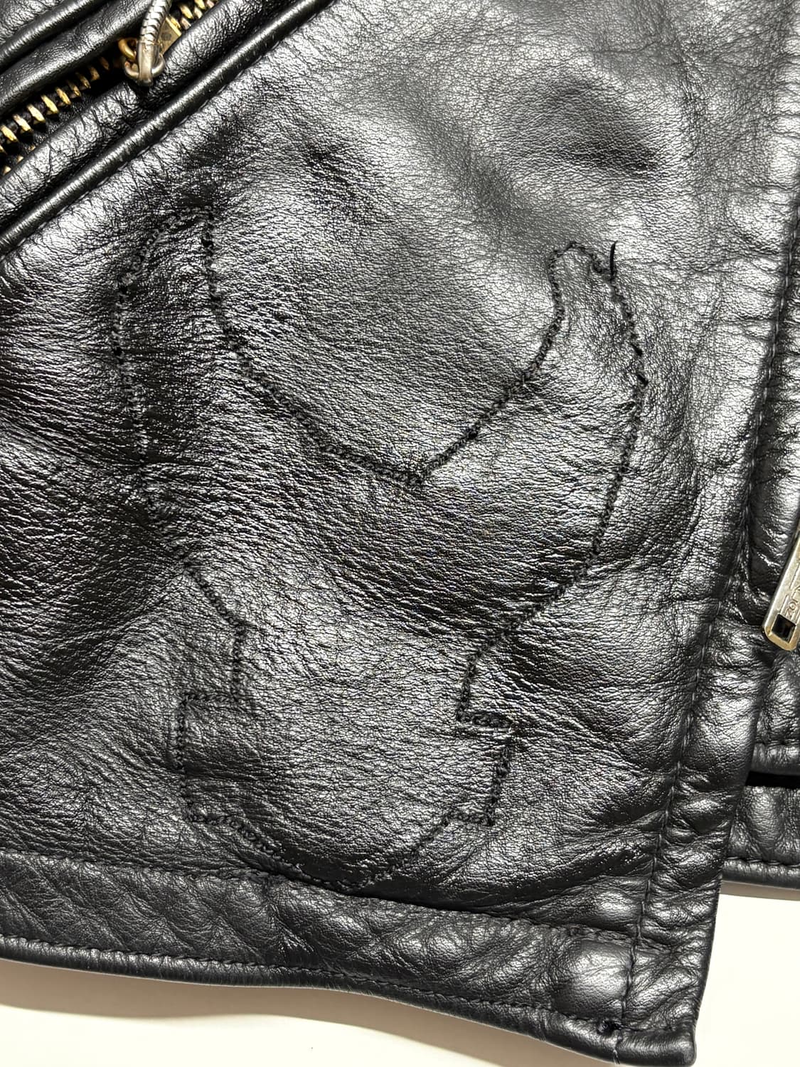 70's Bates 카페 레이서 레더 자켓 상품이미지10