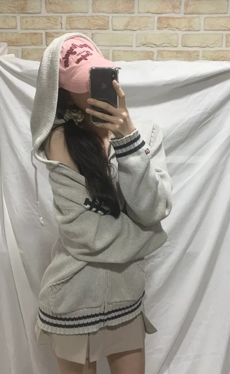 폴로 릴프로렌 니트후드집업, 그레이 상품이미지1