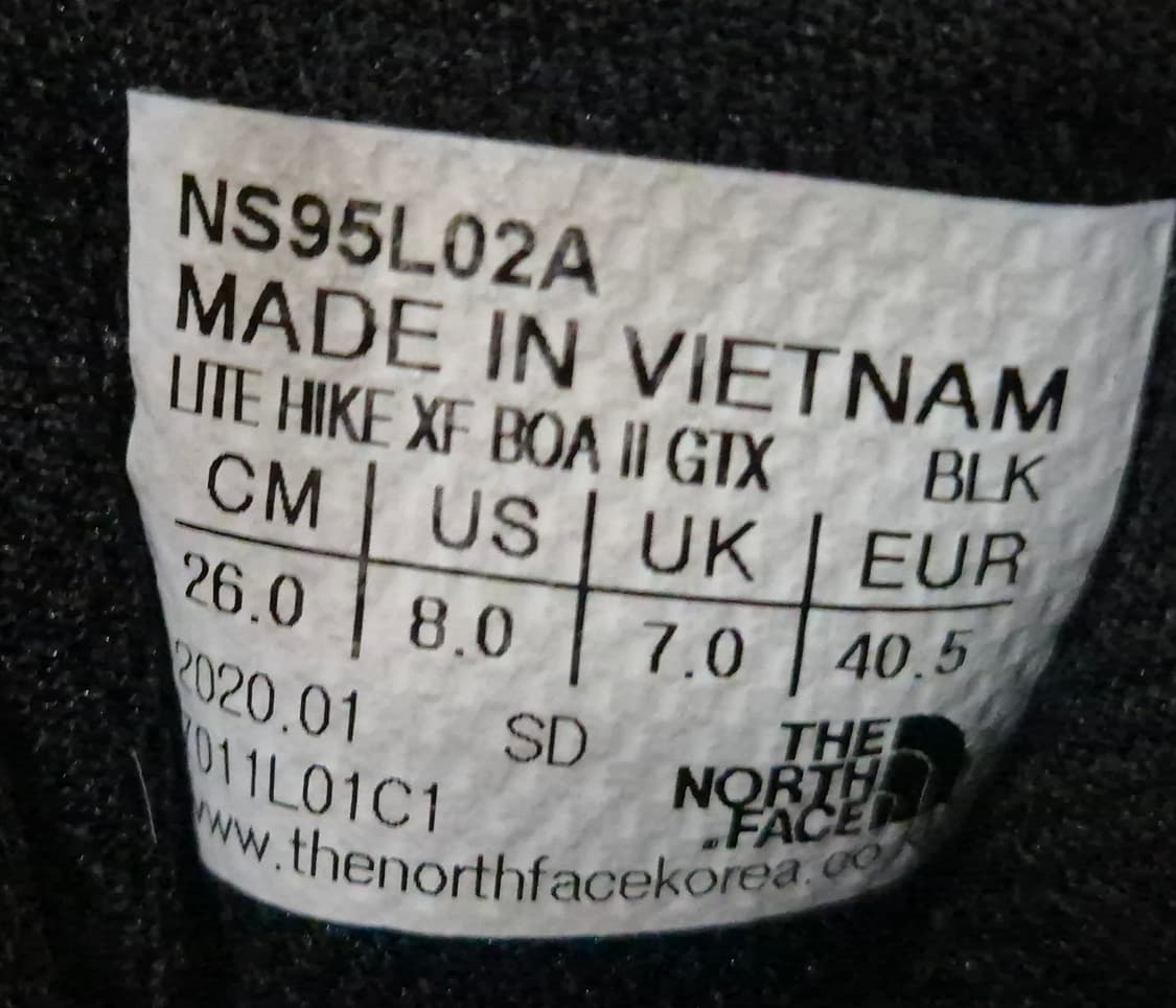노스페이스 Goretex BOA 트레킹화(260) 상품이미지7