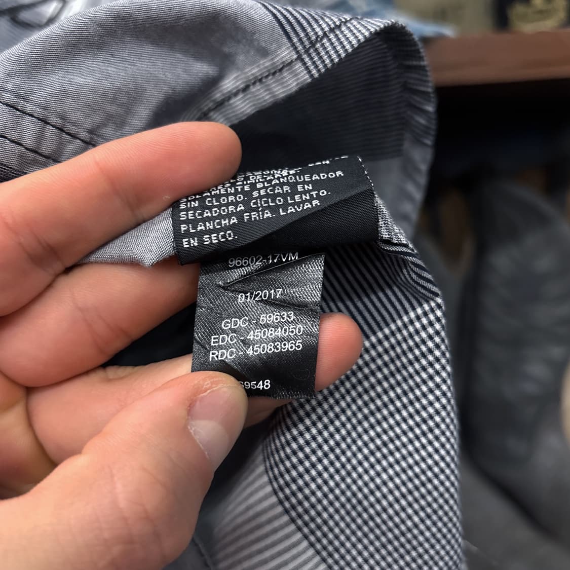 할리데이비슨 스트라이프 믹스 체크 실루엣 쉴드자수 워크셔츠 N1184 상품이미지10