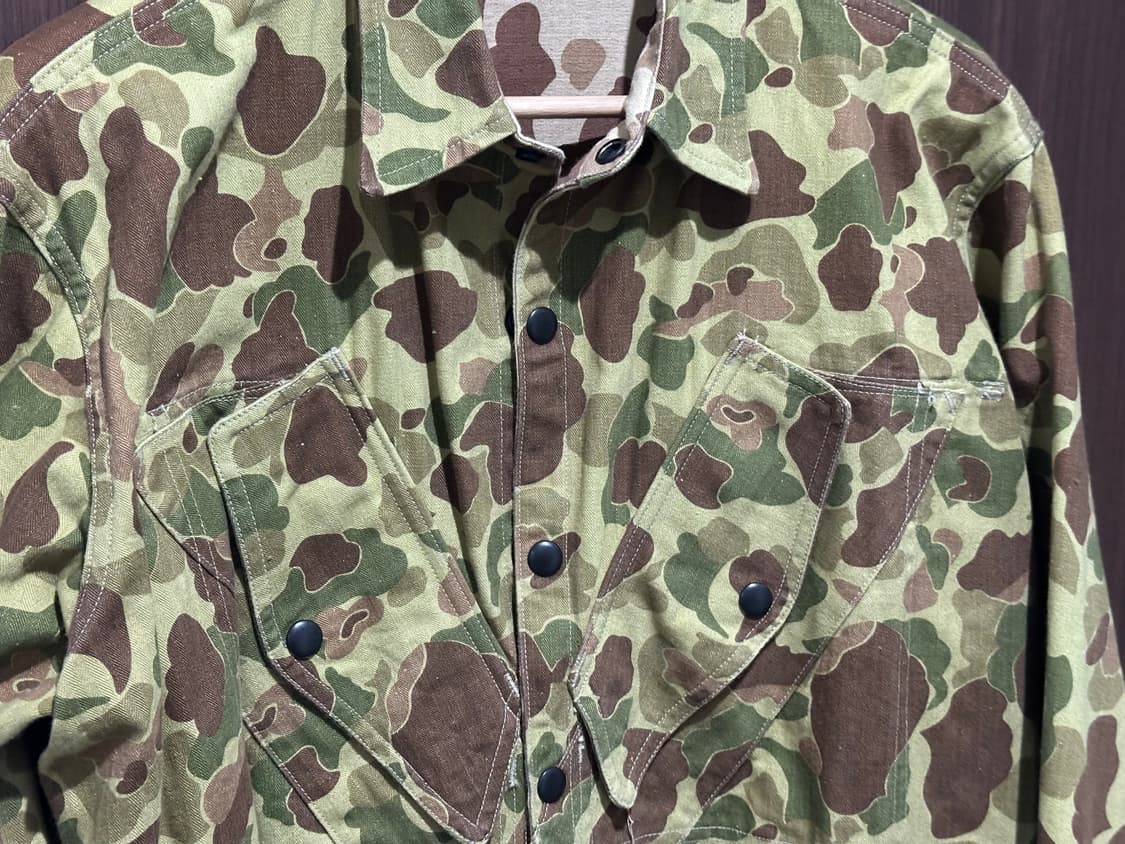 웨어하우스 USMC 덕카모 컴뱃 자켓 사이즈 42 상품이미지3