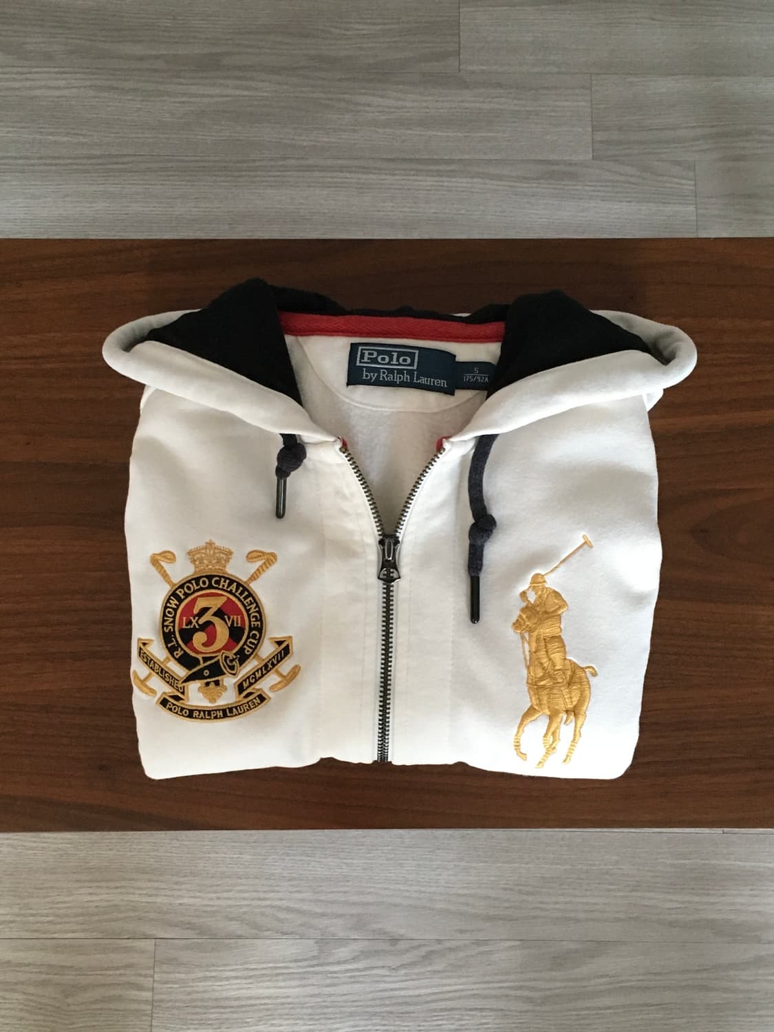 폴로 빅포니 후드집업 화이트 상품이미지1