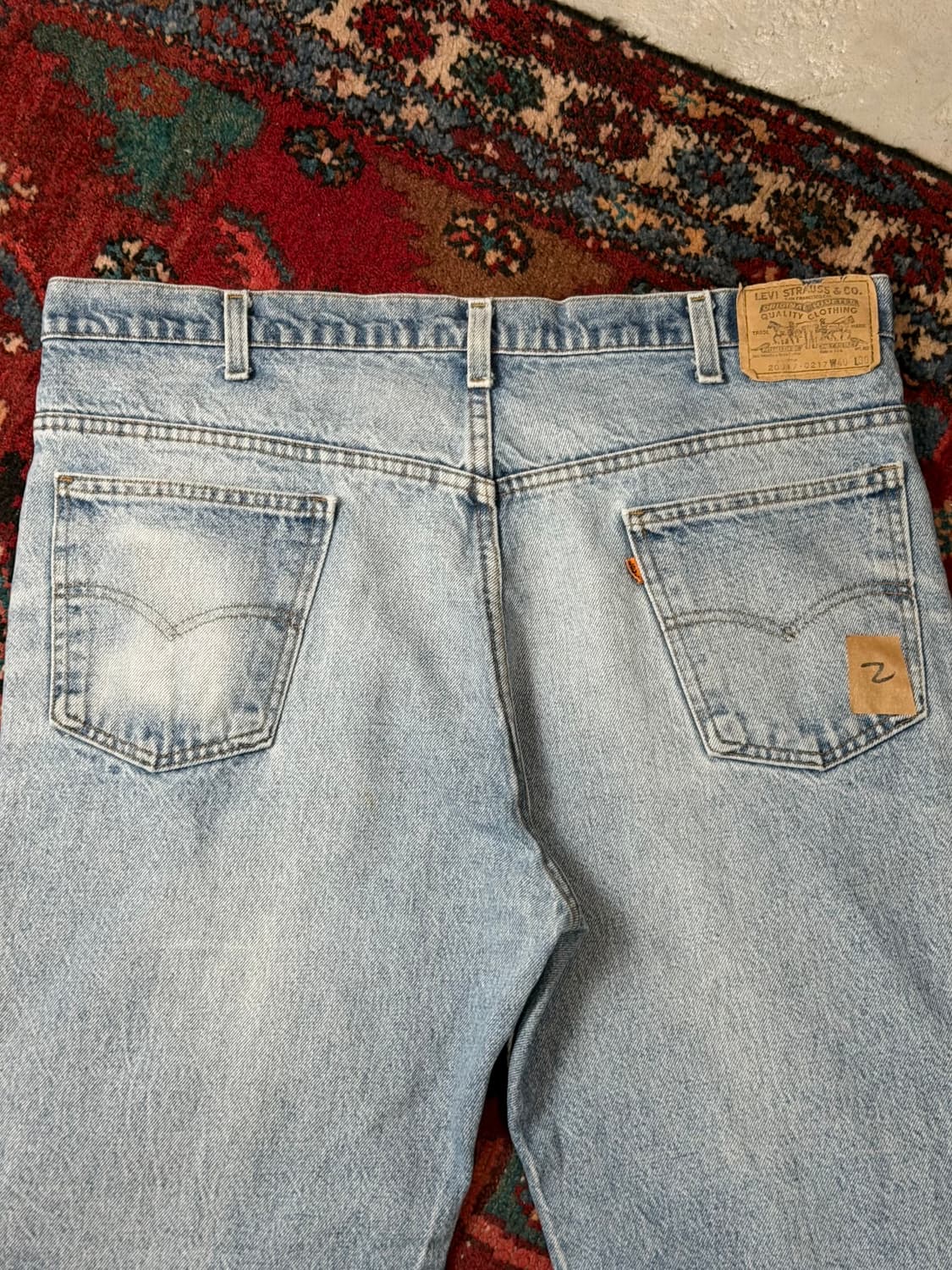 80's USA Made 빈티지 리바이스 517 오렌지탭 부츠컷 상품이미지6