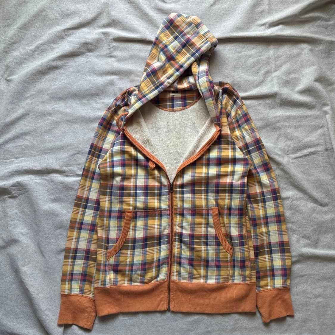 Vintage Checkboard Hooded Zip- 상품이미지2