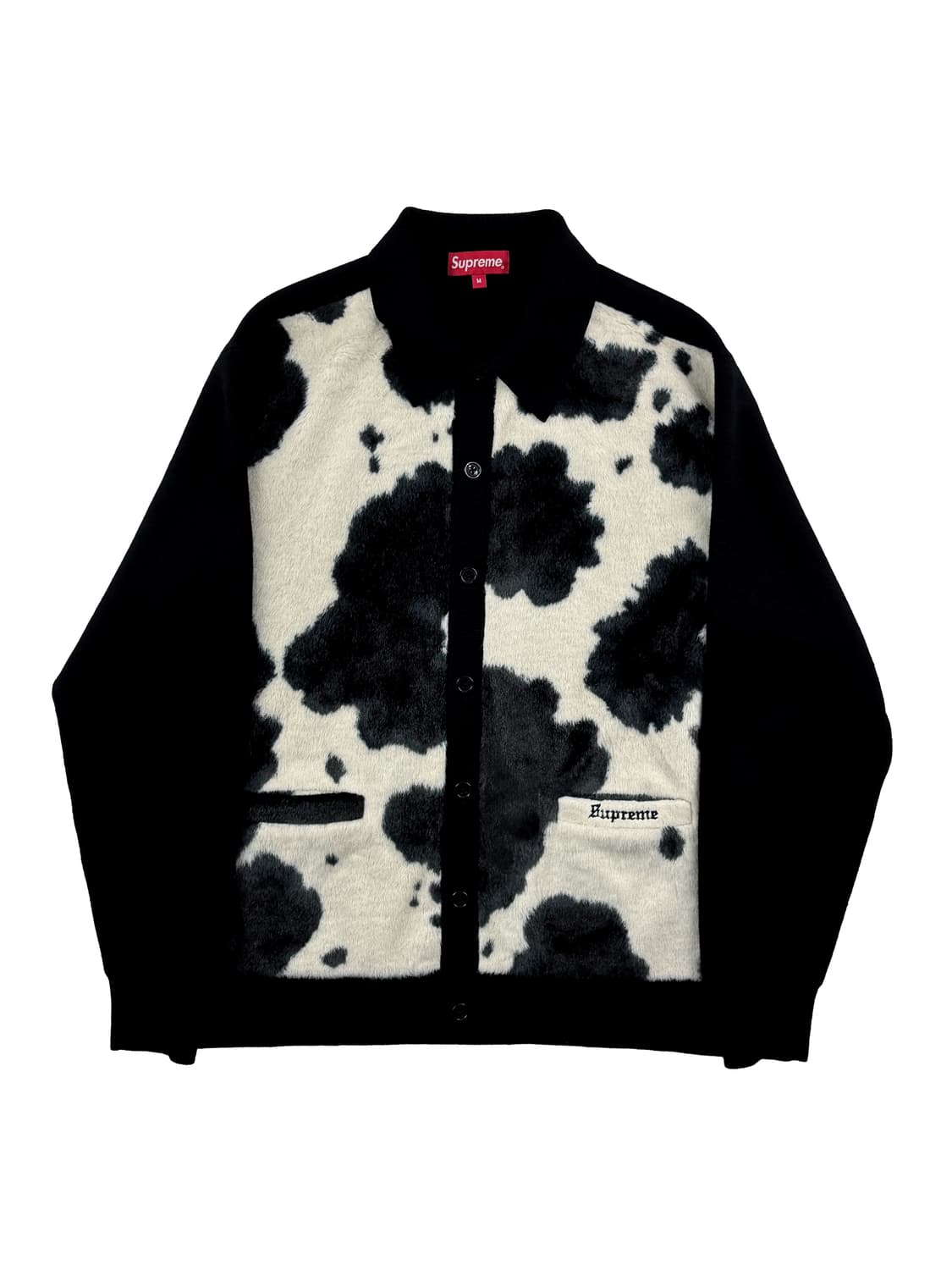 슈프림 카우 프린트 가디건 블랙 상품이미지1