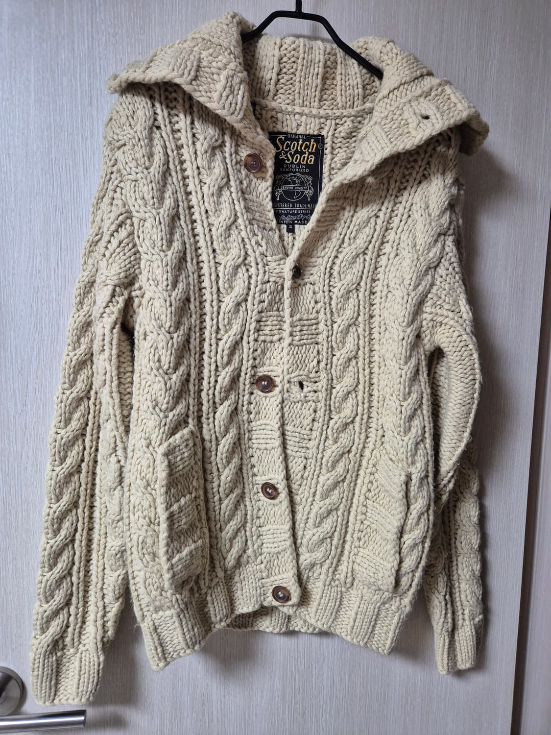 스카치앤소다 케이블니트 가디건 꽈배기가디건 S 상품이미지1