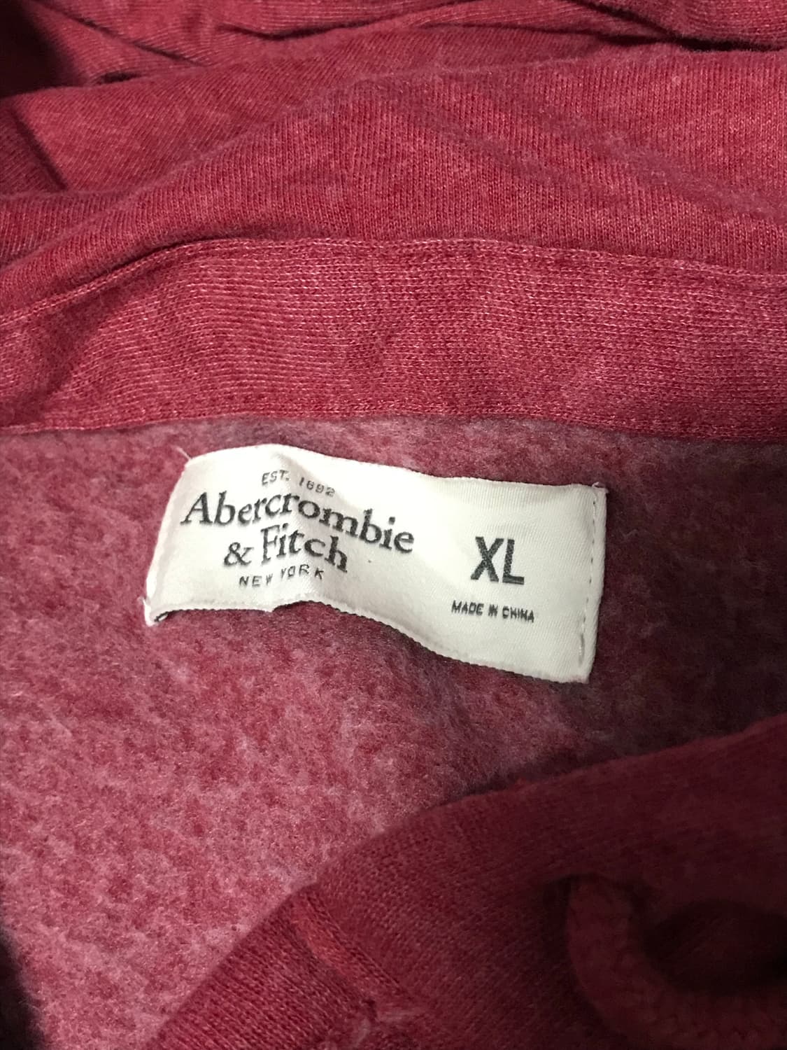 (무배) 아베크롬비 버건디 후드집업 상품이미지4