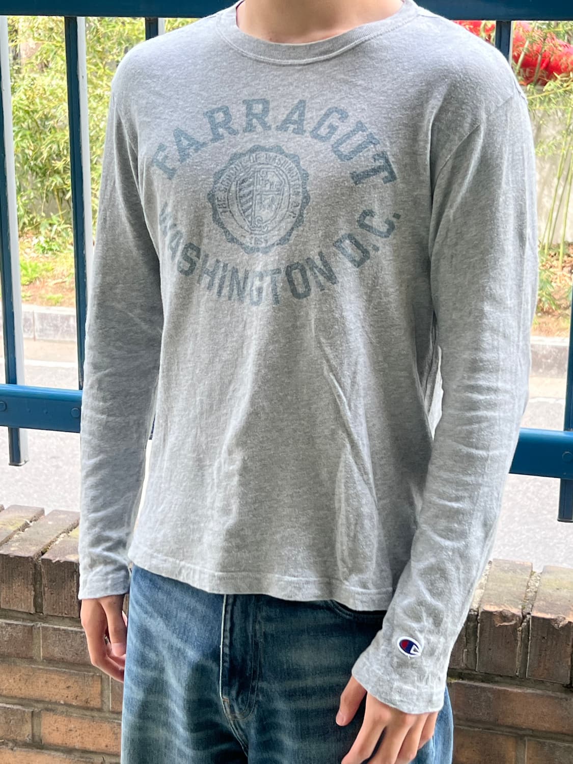 Champion Grey Longsleeve 상품이미지1