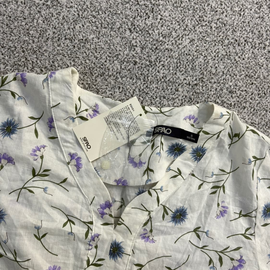 S 새상품 스파오 꽃무늬 반팔 원피스 0409J 상품이미지2