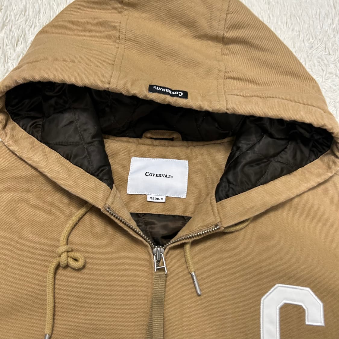 Covernat C Logo Oxford Hoodie Jacket 상품이미지6