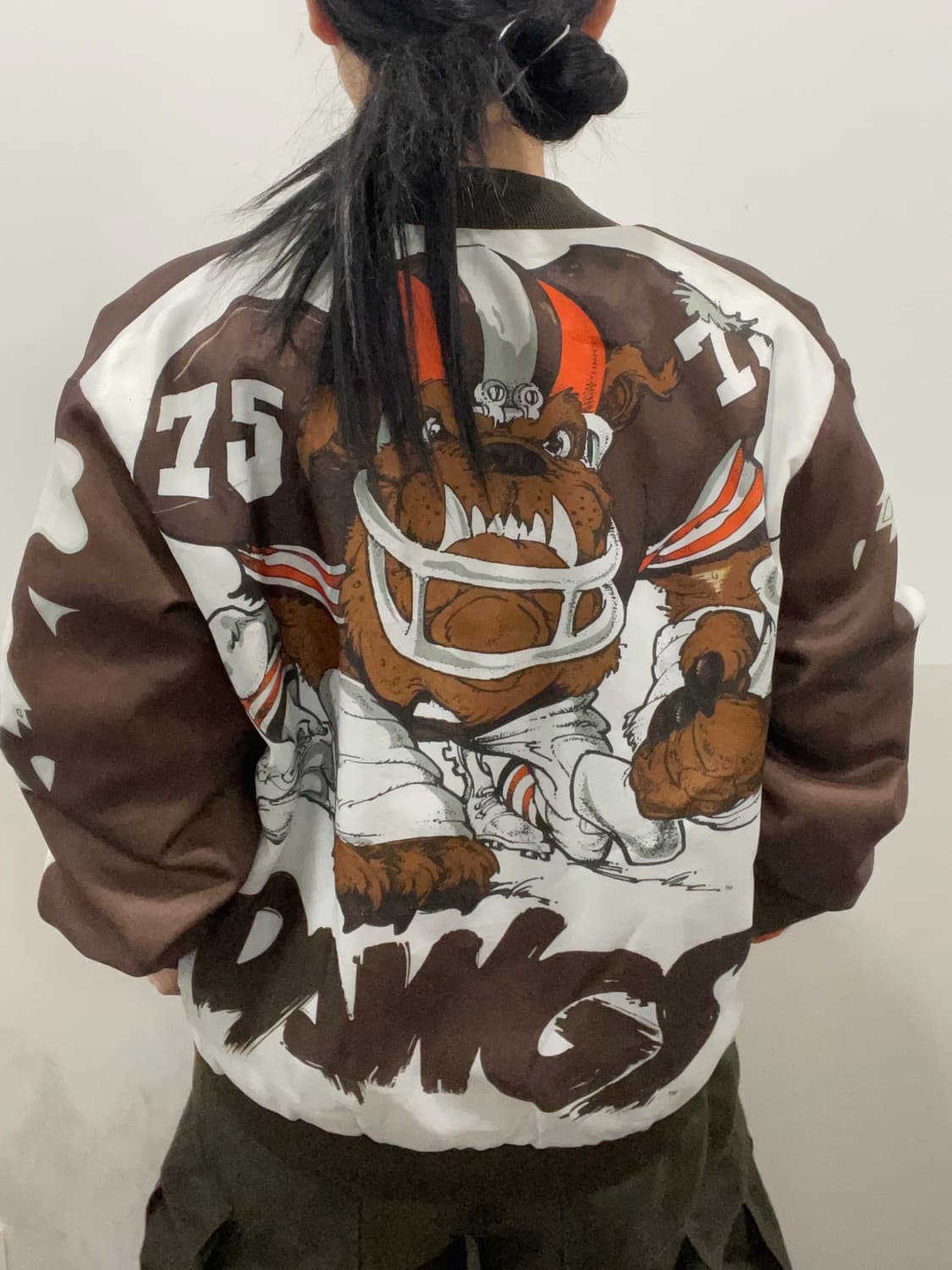 90s Chalk Line 클리블랜드브라운스 Dawg Pound 바시티 상품이미지1