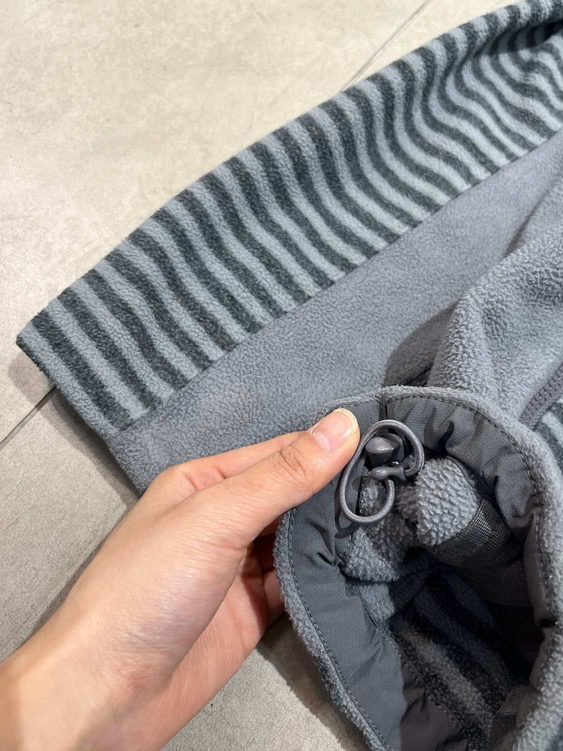 노스페이스 그레이 스트라이프 후리스 자켓 상품이미지8