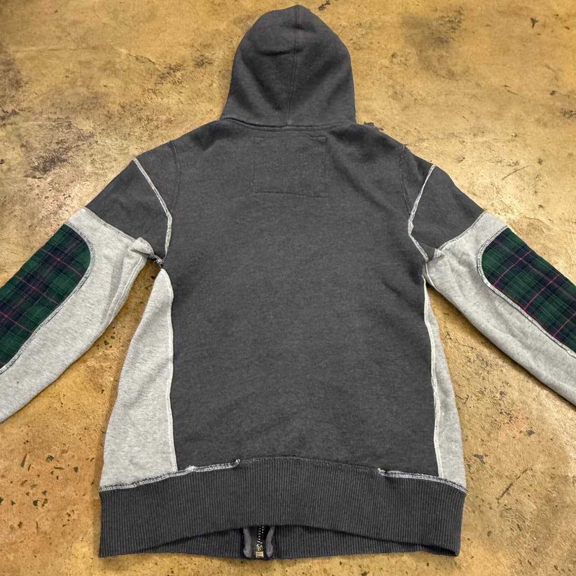 아베크롬비 그레이 체크 포인트 후드집업 상품이미지4