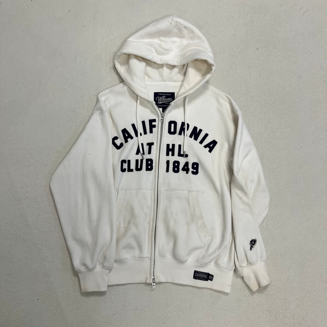 Who.A.U white 2way hood zip-up 상품이미지4