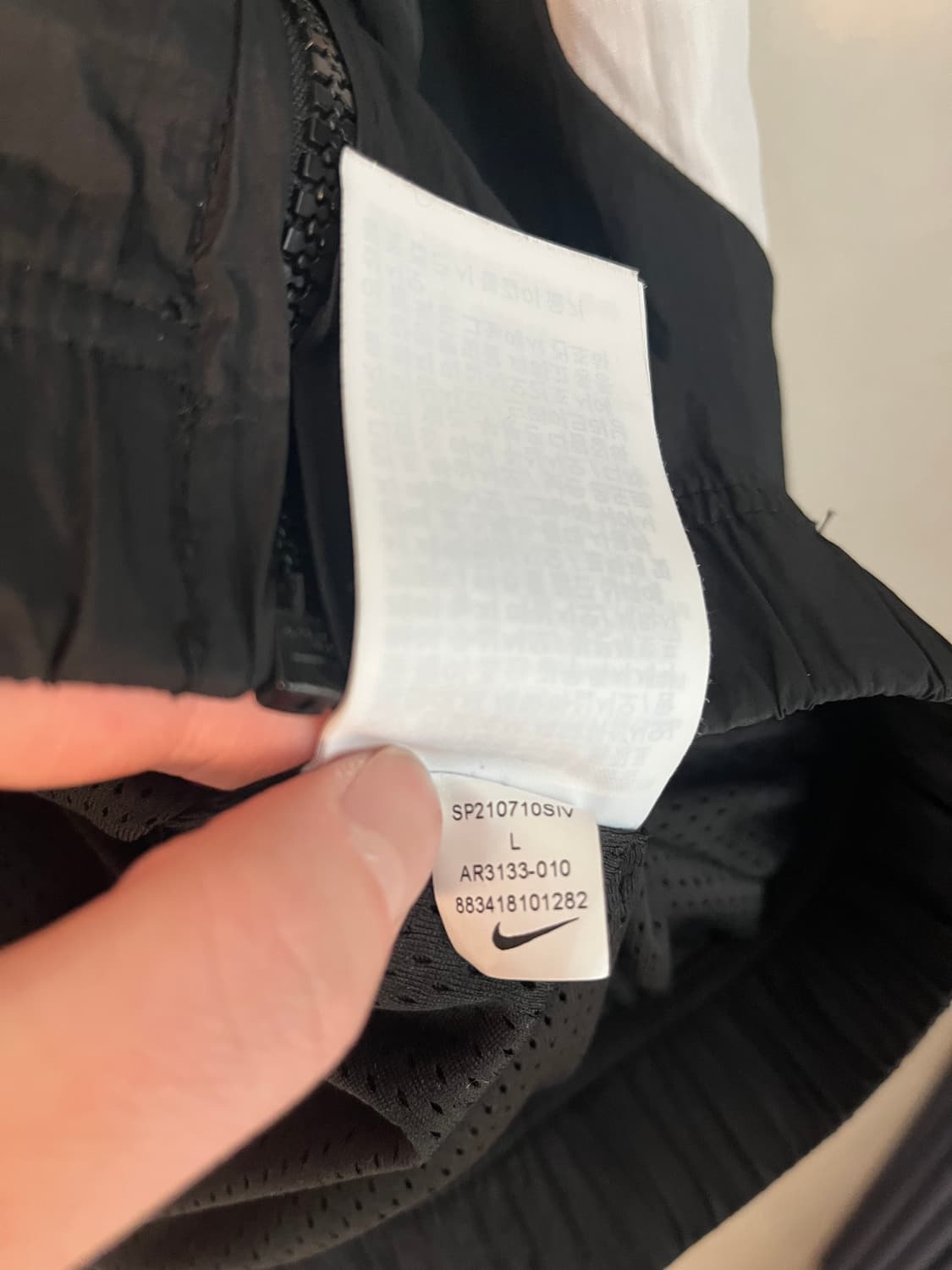 나이키 빅스우시 블랙/화이트 바람막이 [L] 상품이미지6