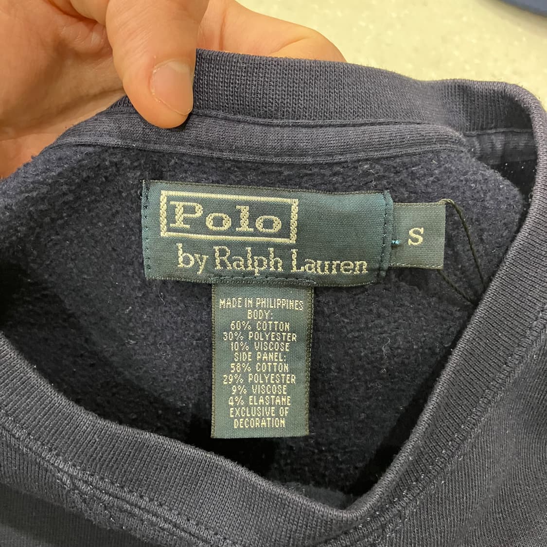 327 폴로 맨투맨 네이비 상품이미지2