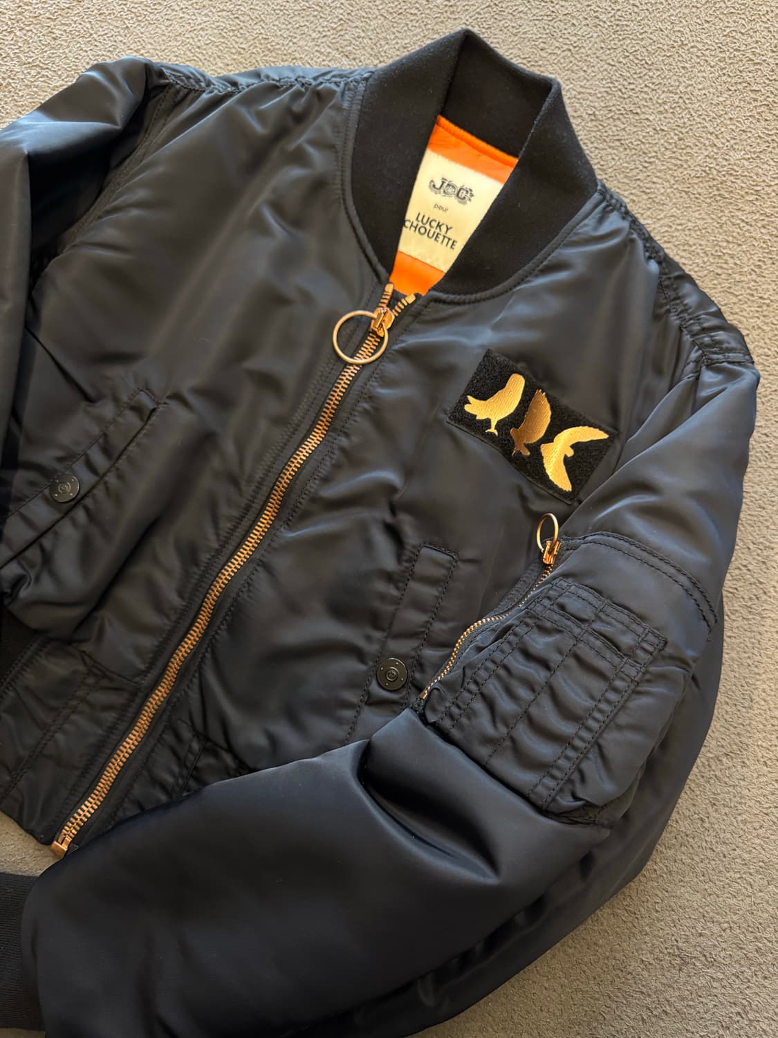 럭키슈에뜨 크롭 항공 자켓 처분  상품이미지2