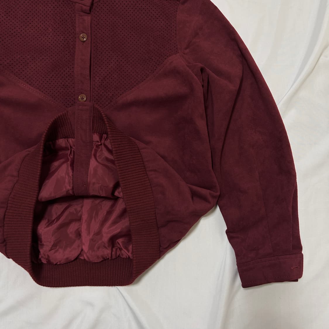 빈티지 버건디 셔츠 자켓 상품이미지5