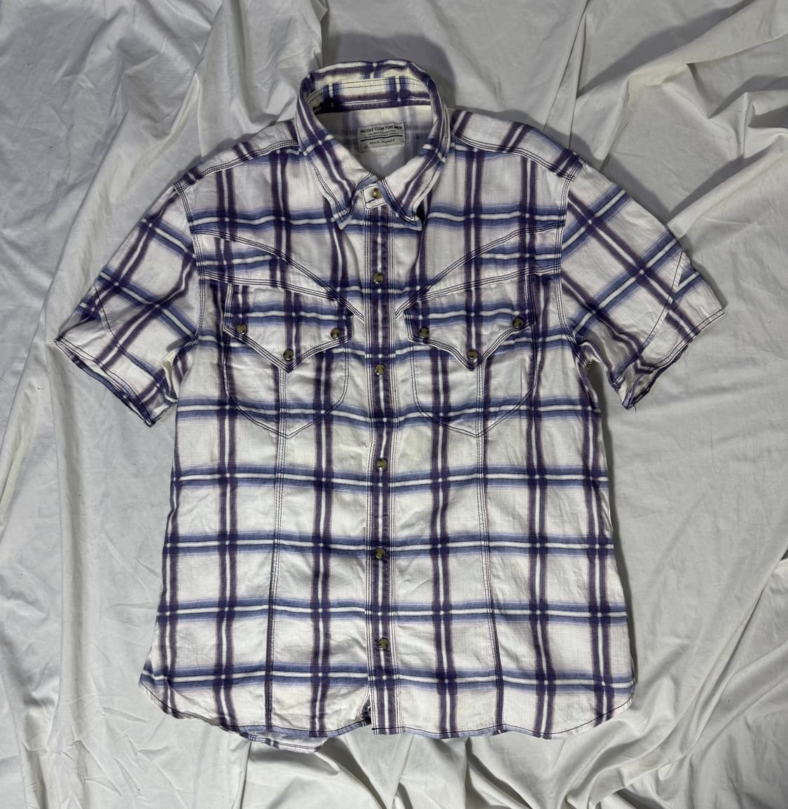 니콜 클럽 포 맨 체크 웨스턴 셔츠 상품이미지4