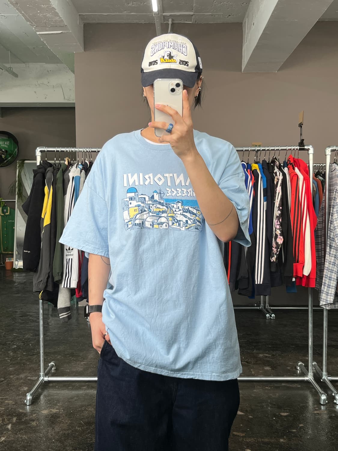 빈티지 프린팅 반팔 티셔츠 상품이미지1