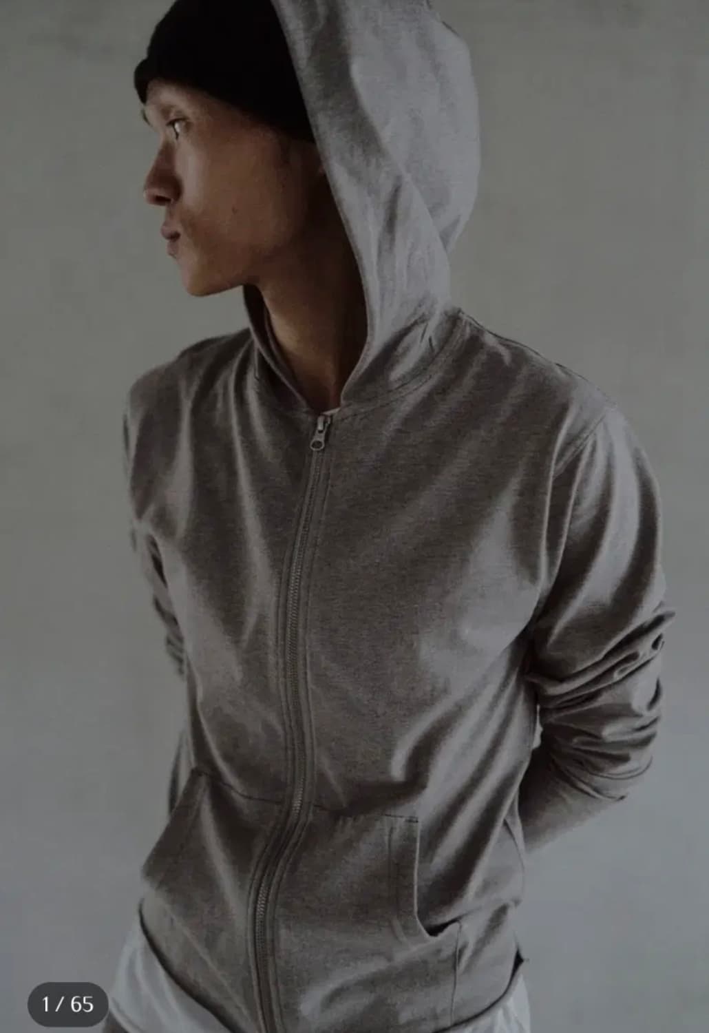 모노프리베 텍스처 후드집업 2사이즈  상품이미지1