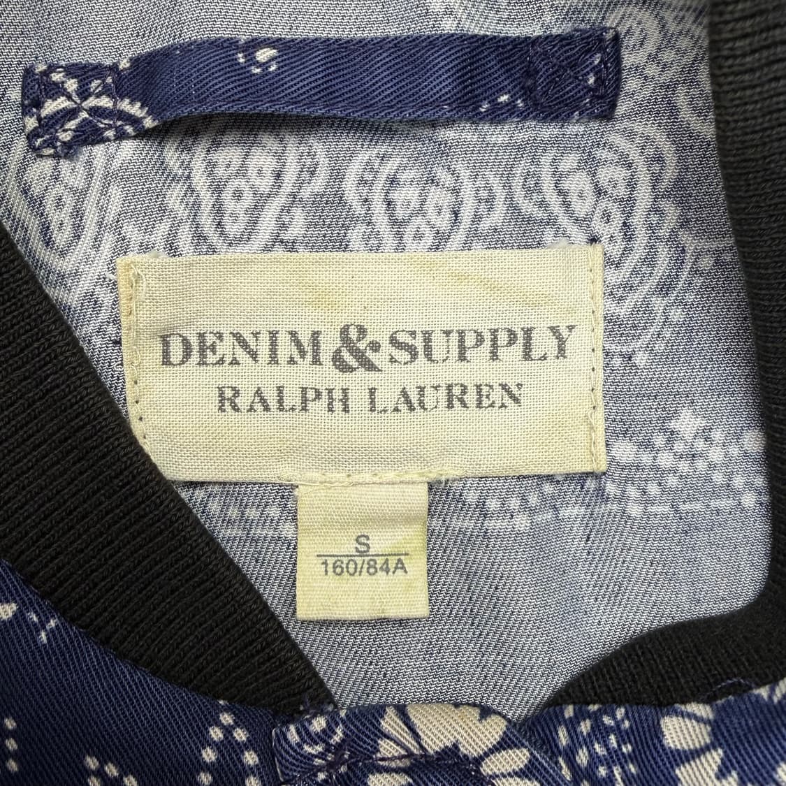 데님앤서플라이 페이즐리 패턴 블루종 자켓 S 상품이미지7