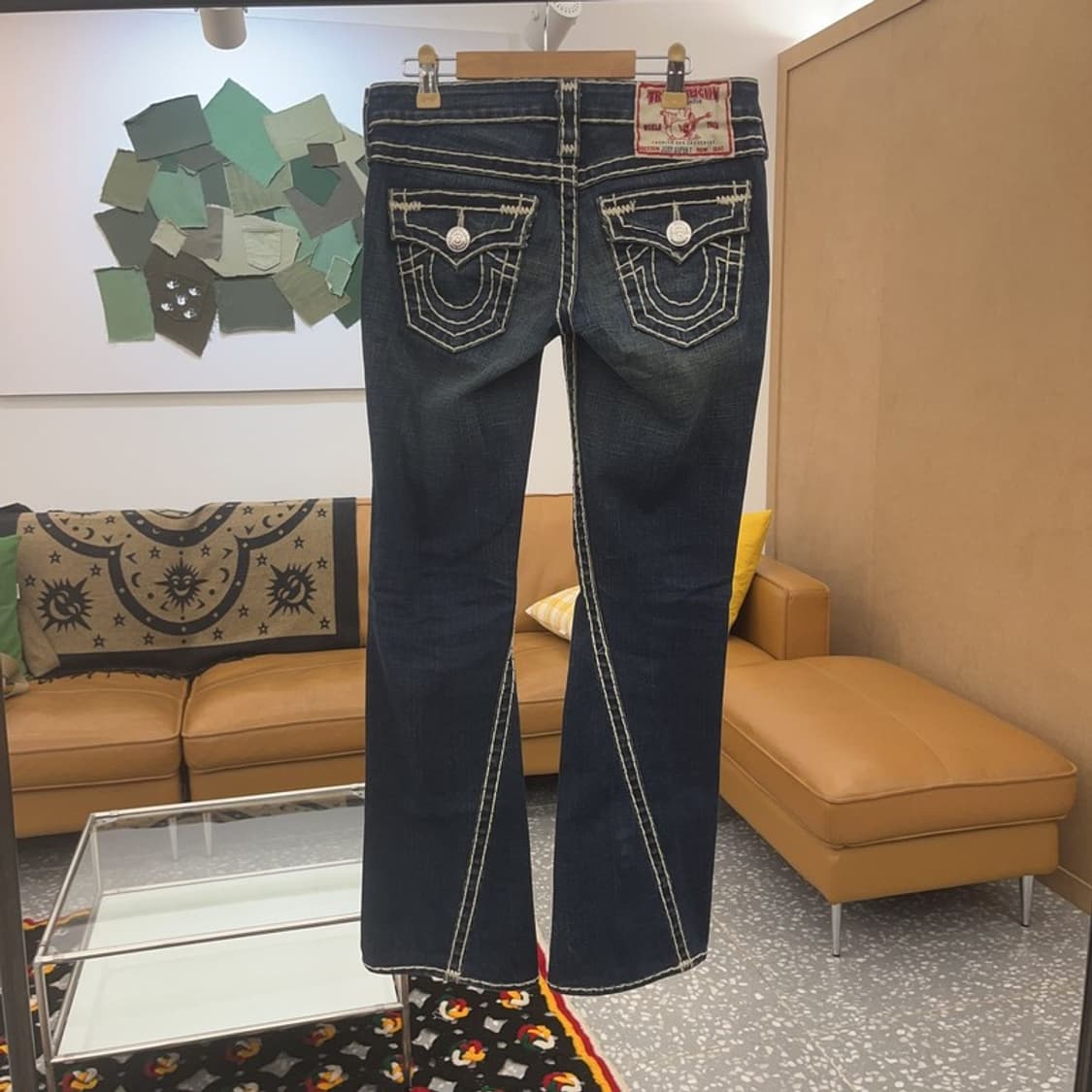 트루릴리전 조이슈퍼티 빈티지 크로스절개 데님팬츠 25 C07267 상품이미지4