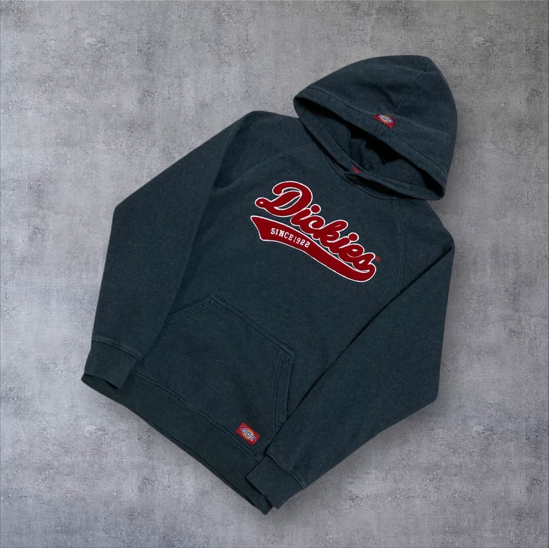 디키즈 스펠아웃 차콜 그레이 후드티 상품이미지1