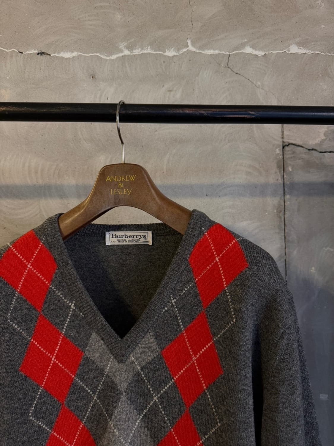 버버리 램스울 아가일 니트 105 상품이미지9