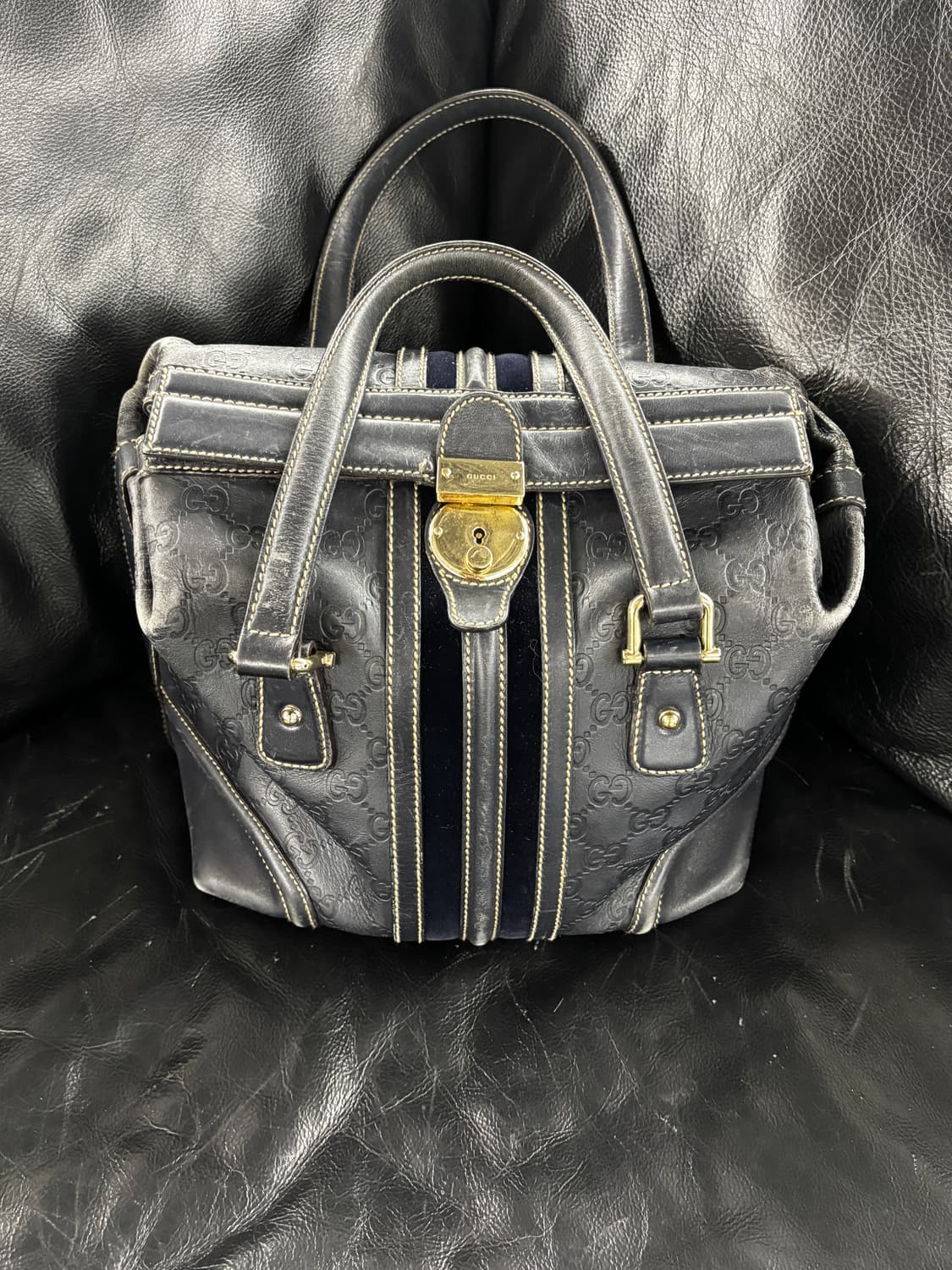 구찌 씨마 블랙 토트백 상품이미지2