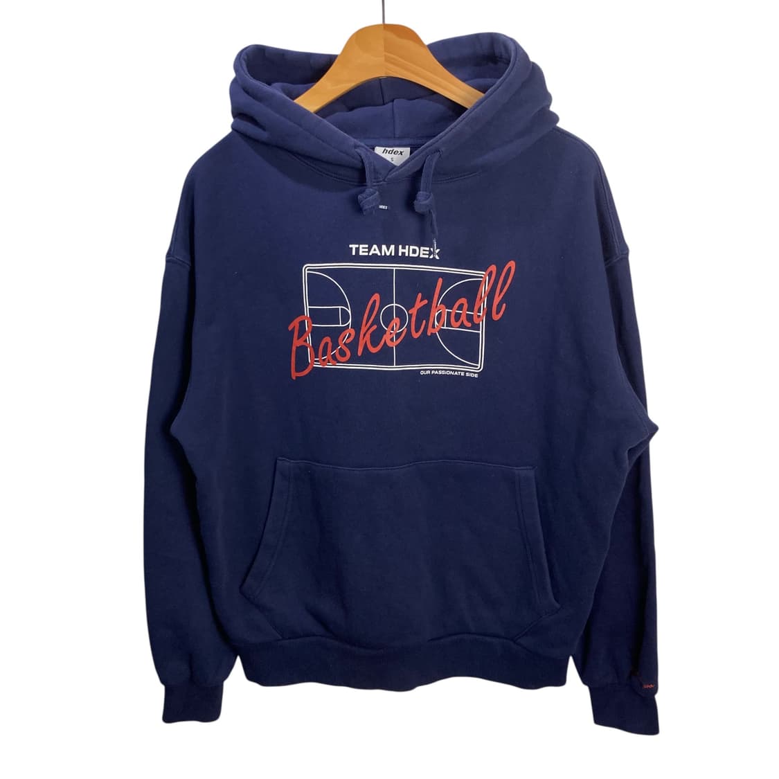 HDEX 프린팅 네이비 후드 상품이미지2