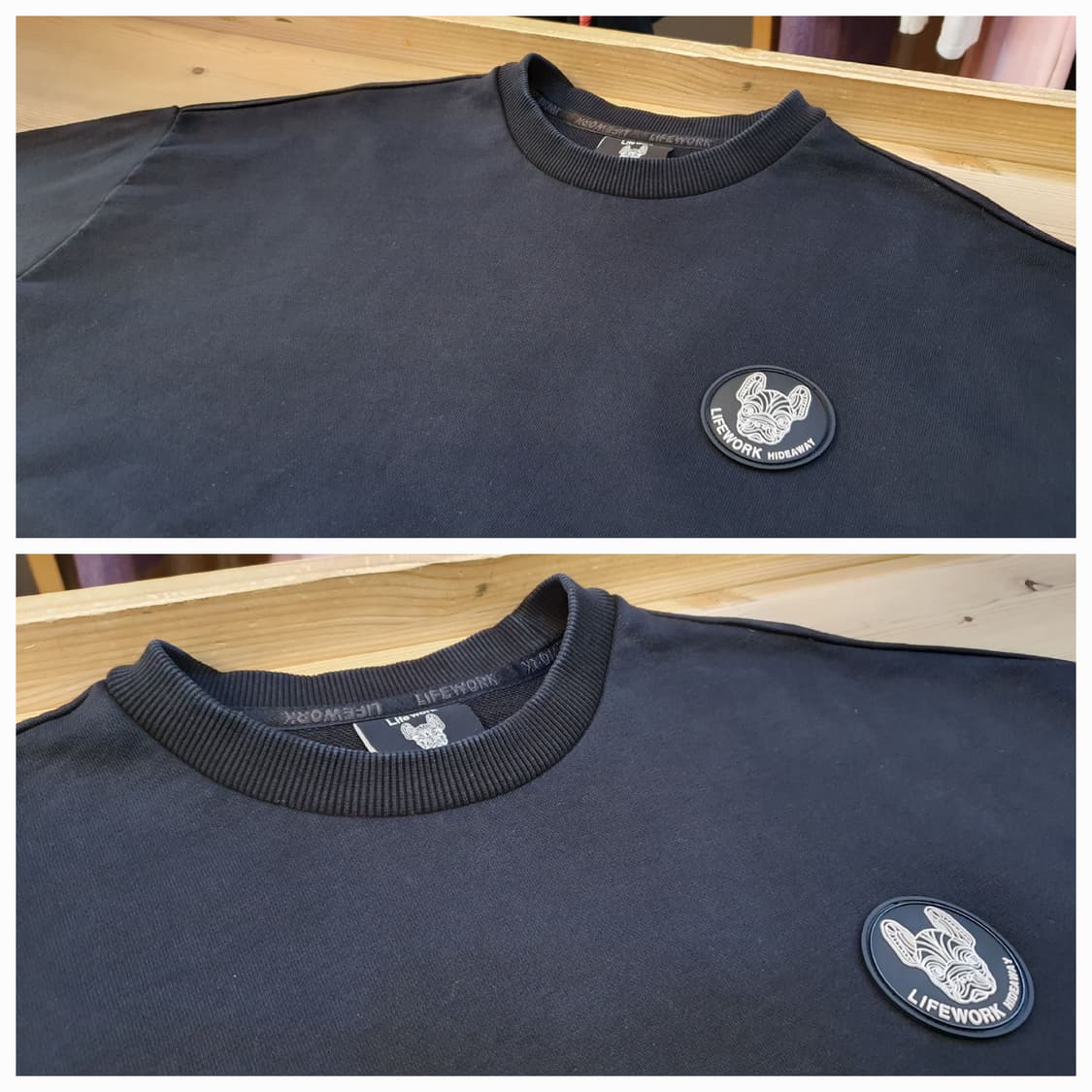 100.Life Work 로고 맨투맨 상품이미지3