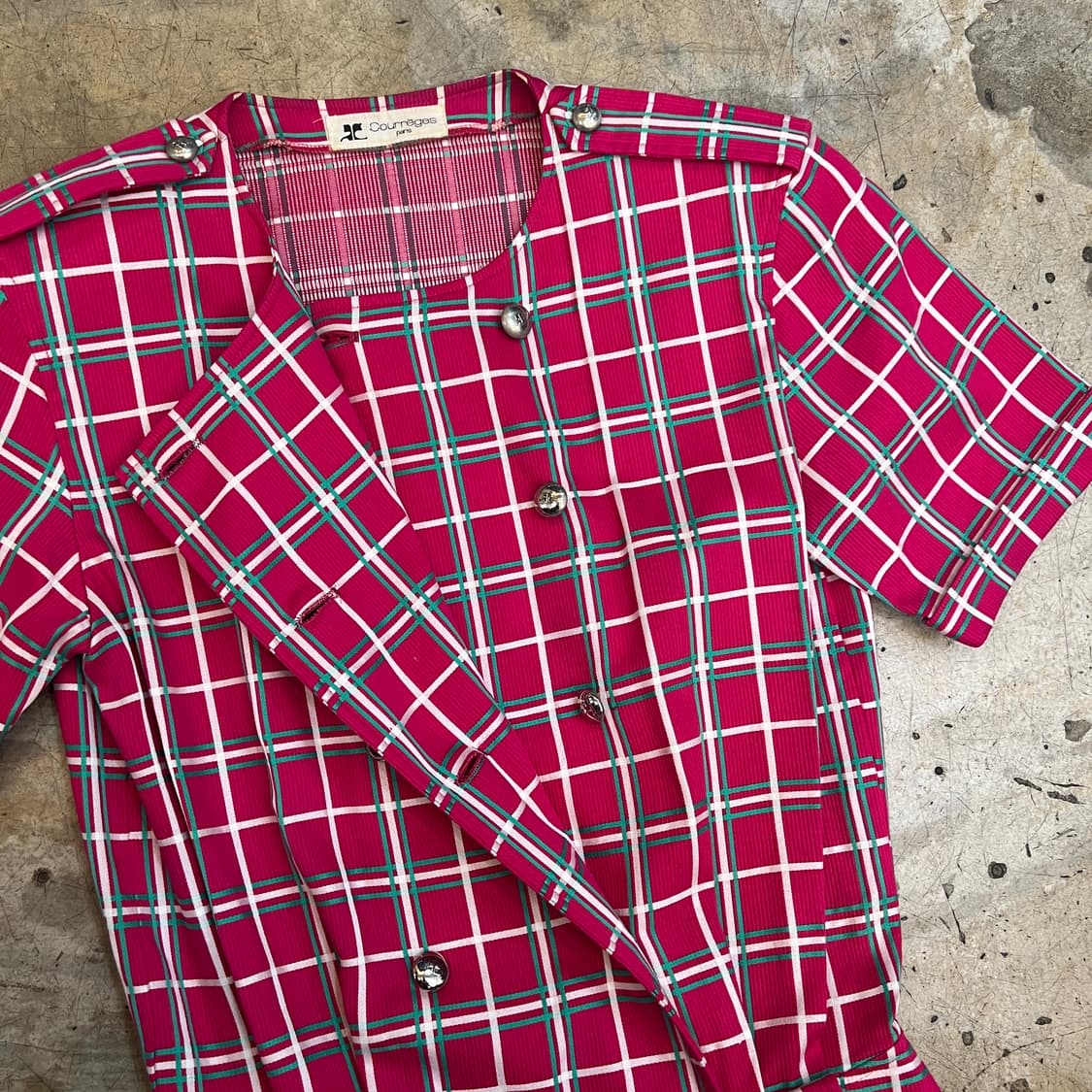 꾸레쥬 은장버튼 원피스 상품이미지5