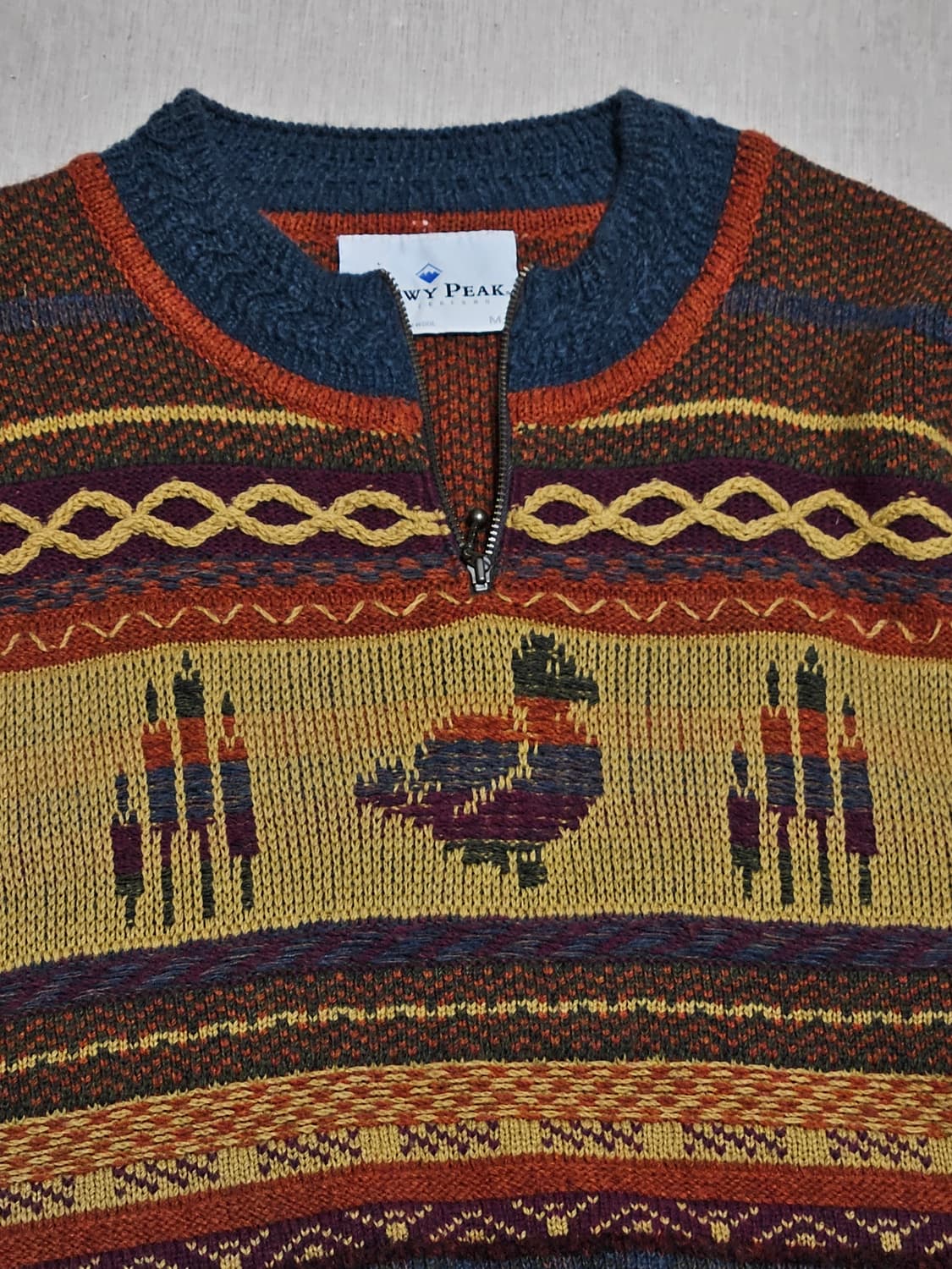 스노위피크 뉴질랜드 빈티지 반집업 니트/snowypeak 상품이미지6