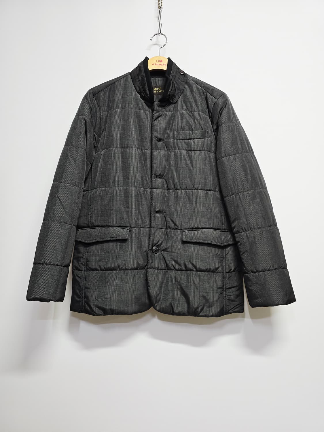 루이까스텔 퀼팅 자켓 그레이체크95 상품이미지1