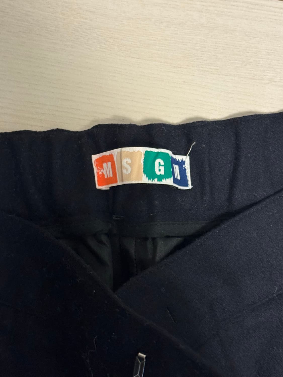 msgm 울 팬츠 다크네이비 상품이미지2