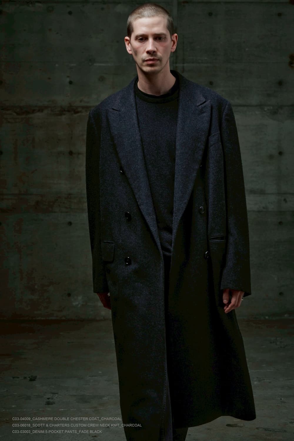 23aw comoli 코모리 캐시미어 더블 체스터 코트 3 상품이미지5