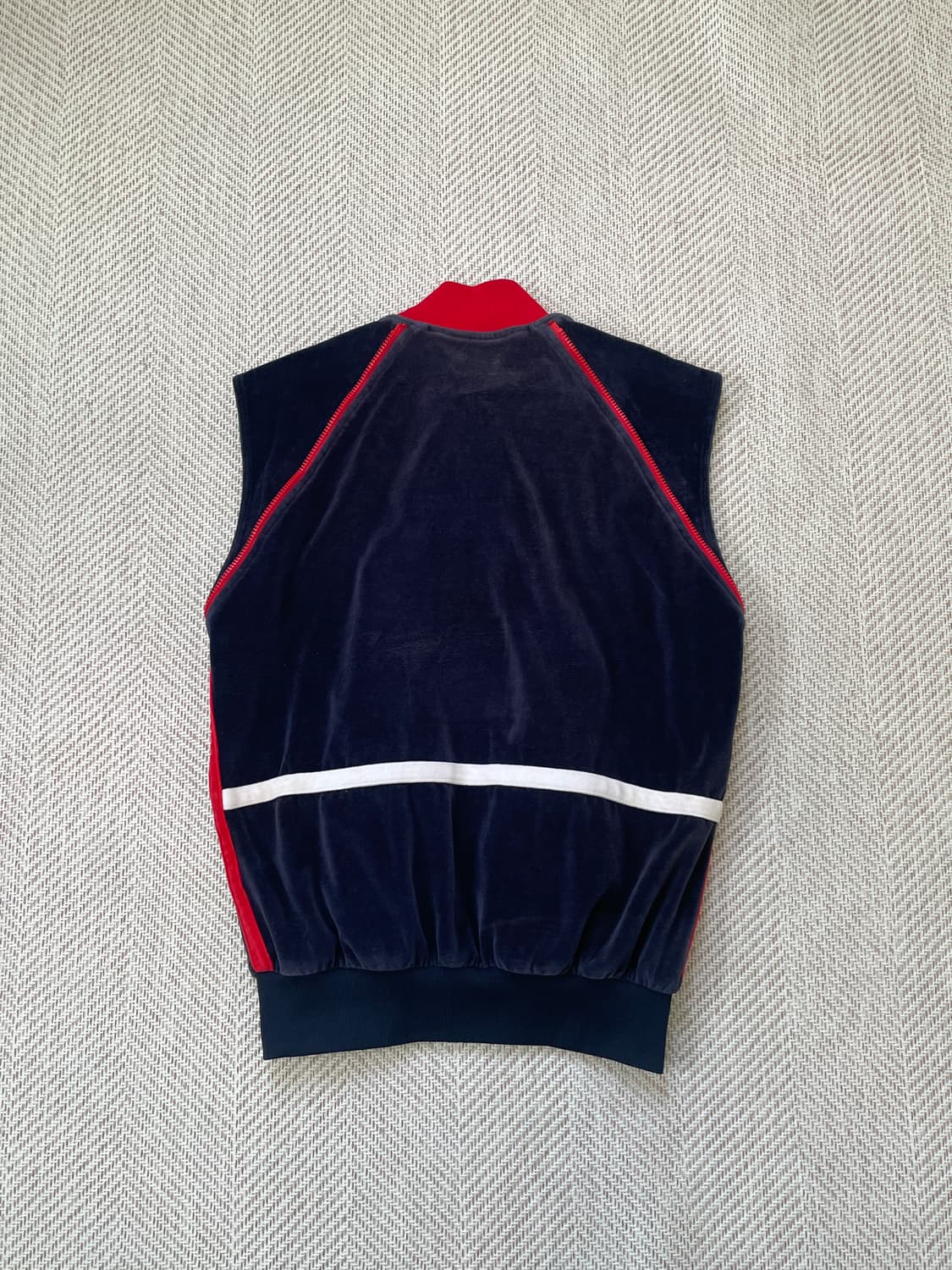 80s Fila 이태리 riri지퍼 2way 벨벳 트랙 자켓 J03988 상품이미지9