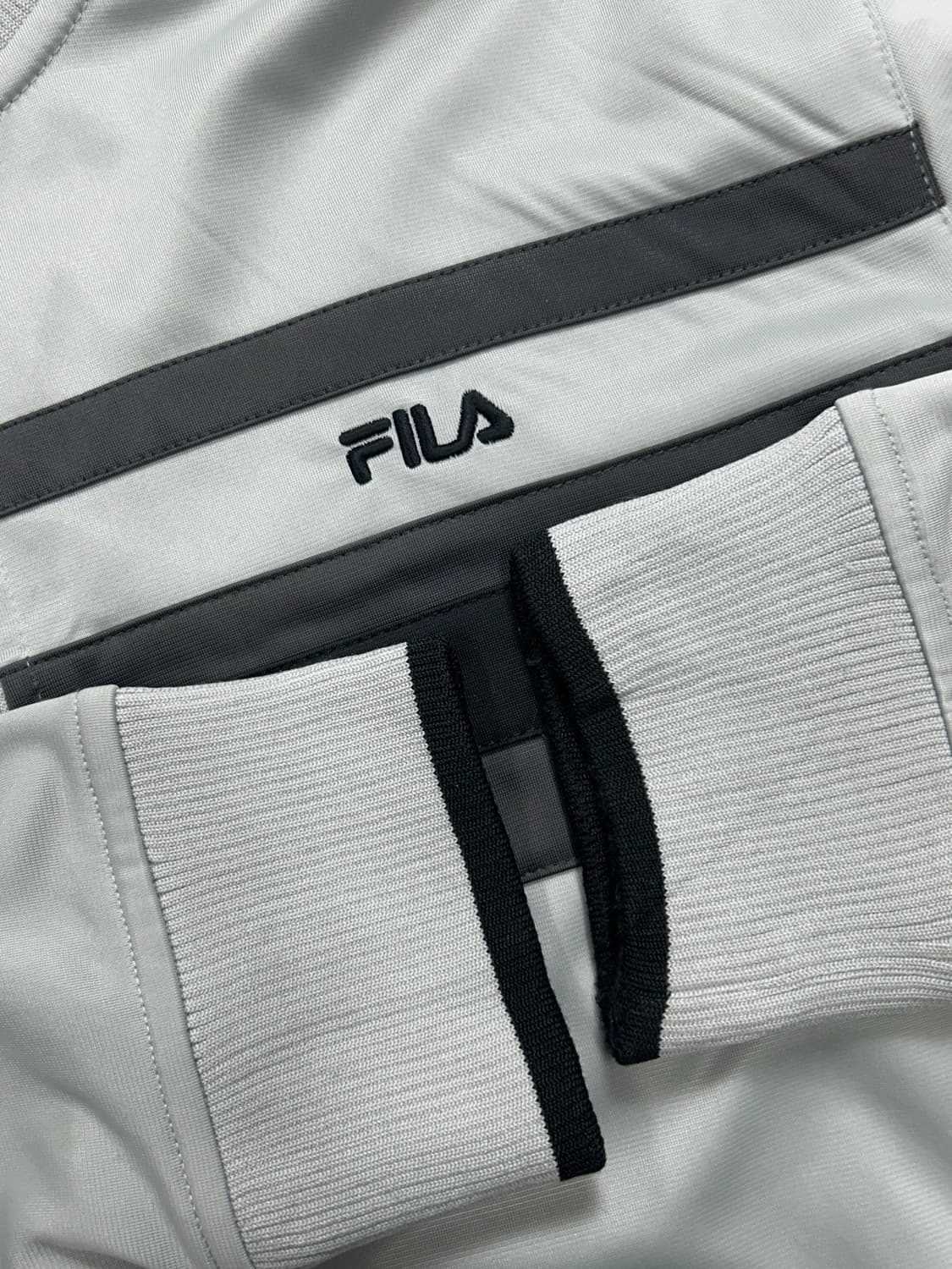 휠라 그레이 배색 트랙탑 져지 XL 상품이미지7