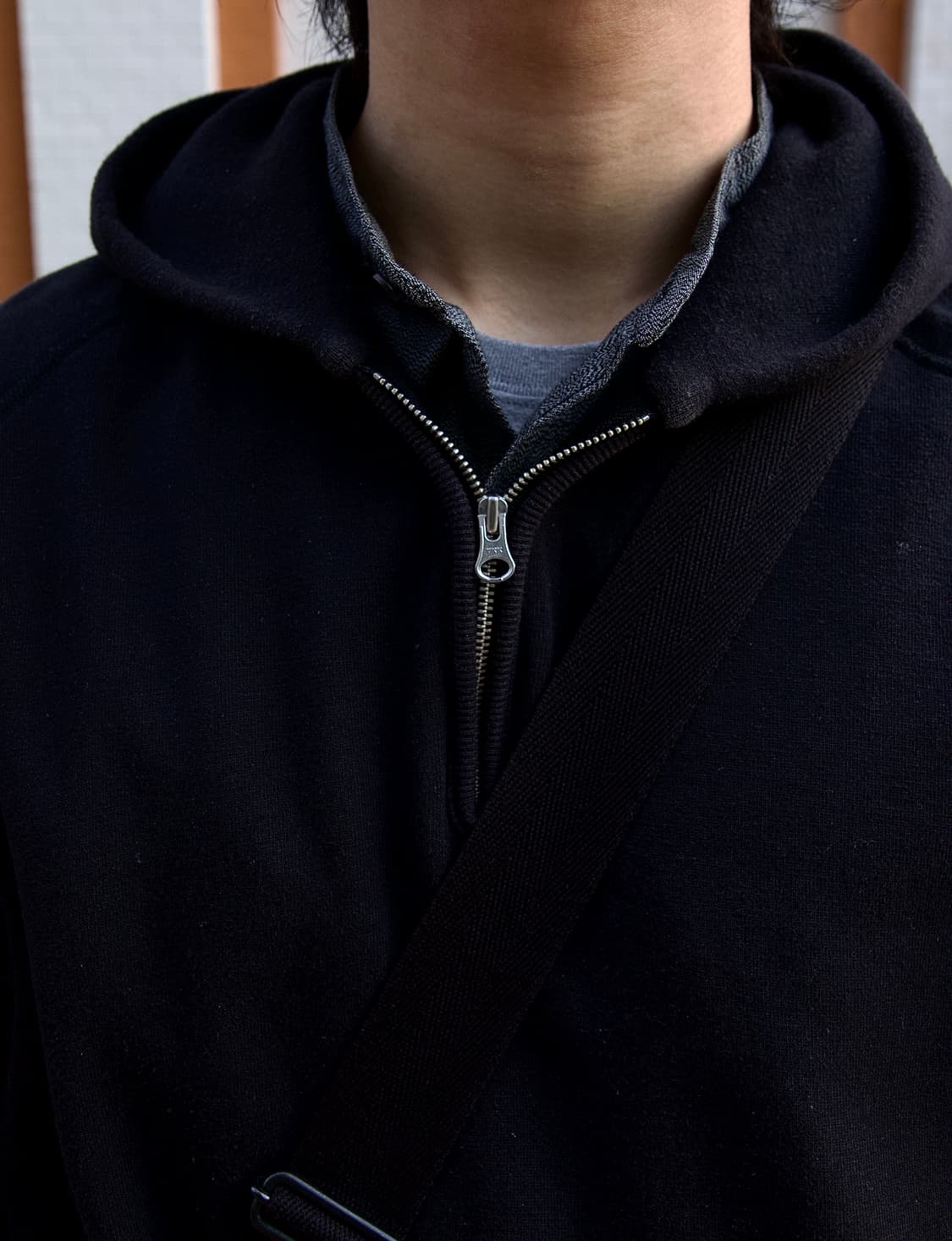 Graphpaper x Loopwheeler L/S 하프 집 래글런 후디 상품이미지8