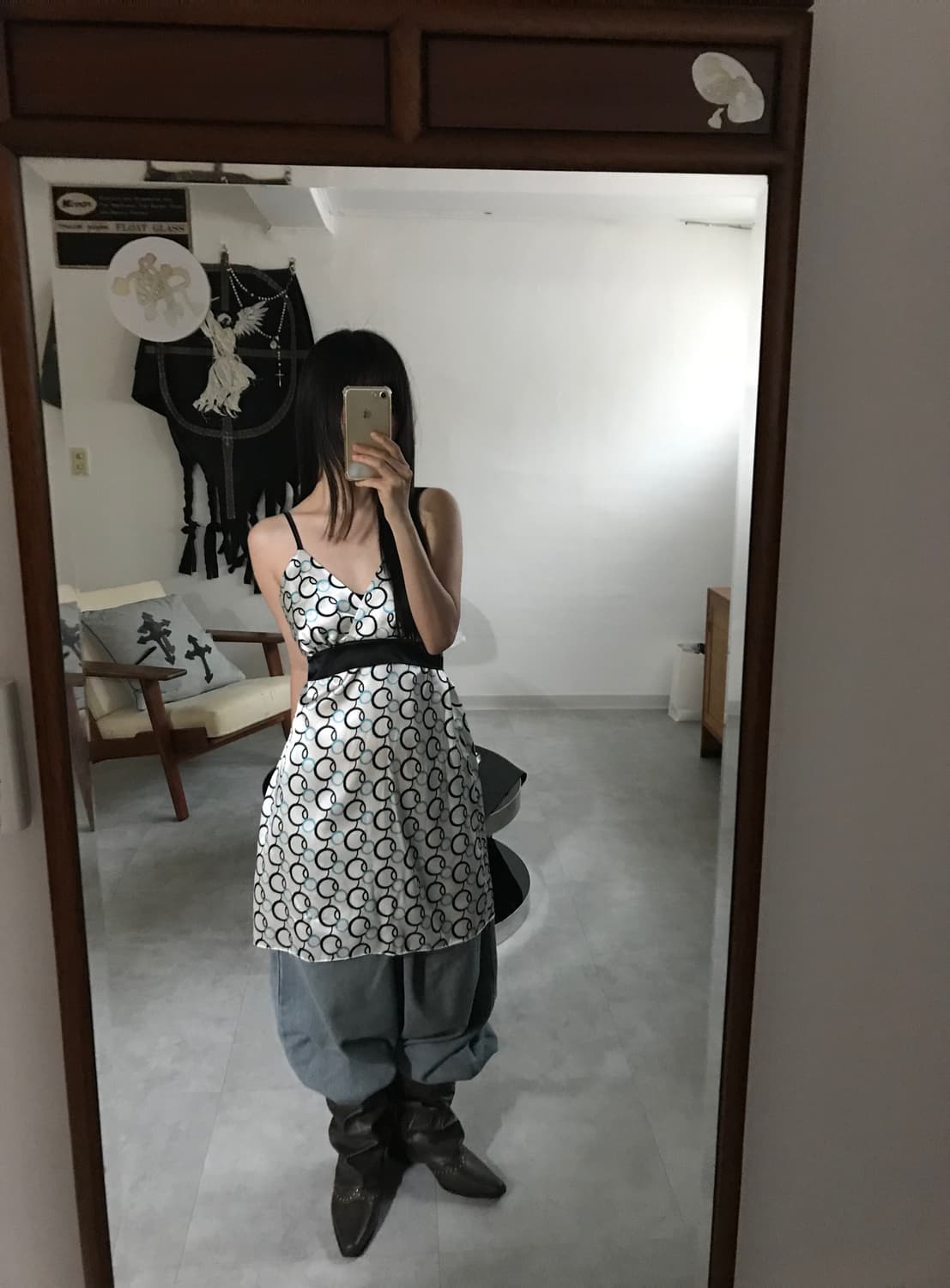 vintage pattern one-piece 상품이미지1