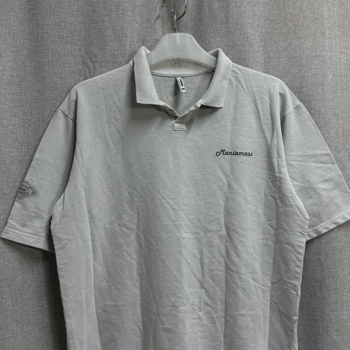 [F] 매니아매스 maniamass 코튼 카라 반팔티셔츠 상품이미지3