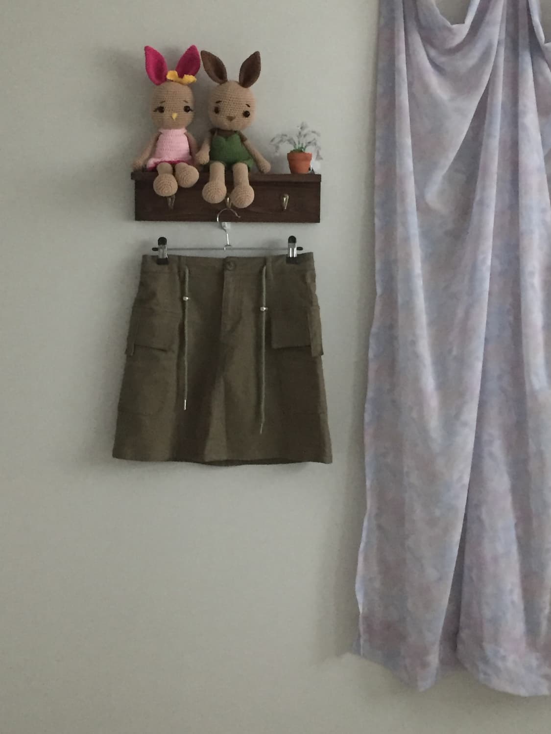 카키 카고 스커트 상품이미지1