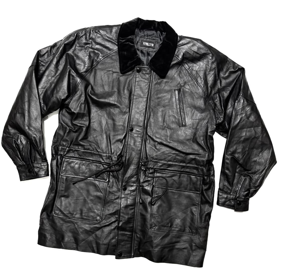 레더 파카 코트 상품이미지1