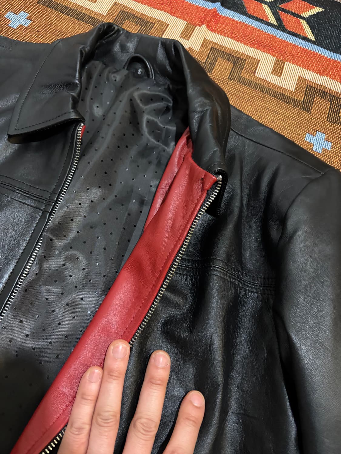 100) 양가죽 싱글라이더 가죽자켓 상품이미지5