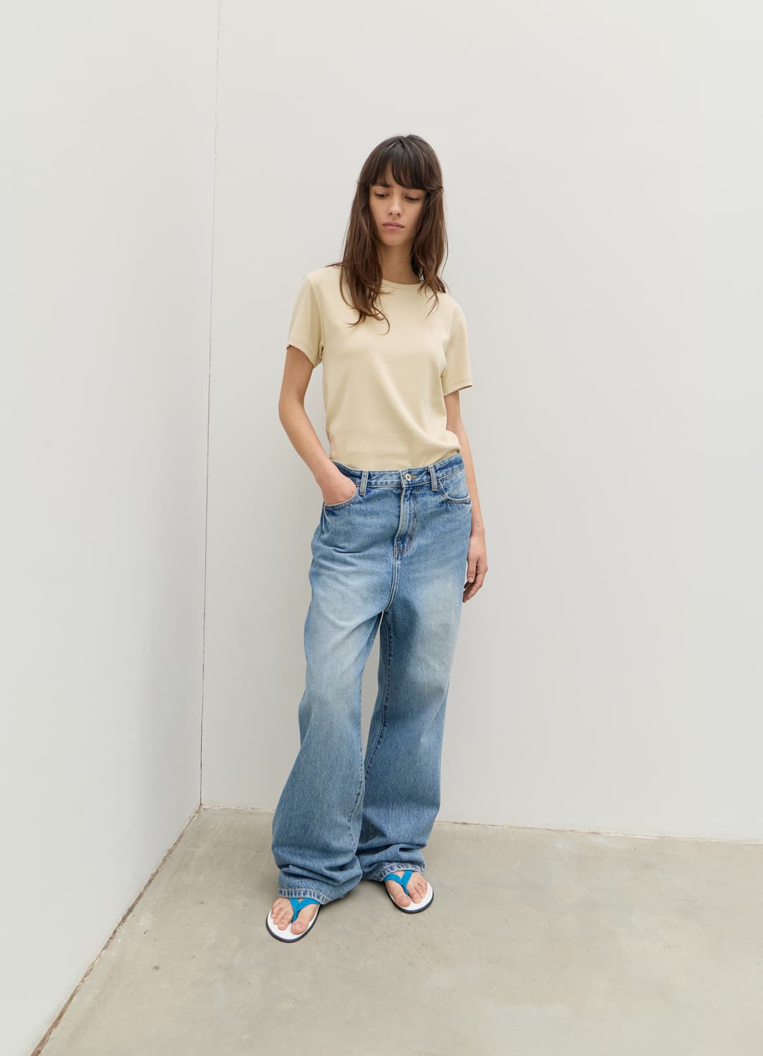 르바 (levar) Contour Straight Denim 해 상품이미지6