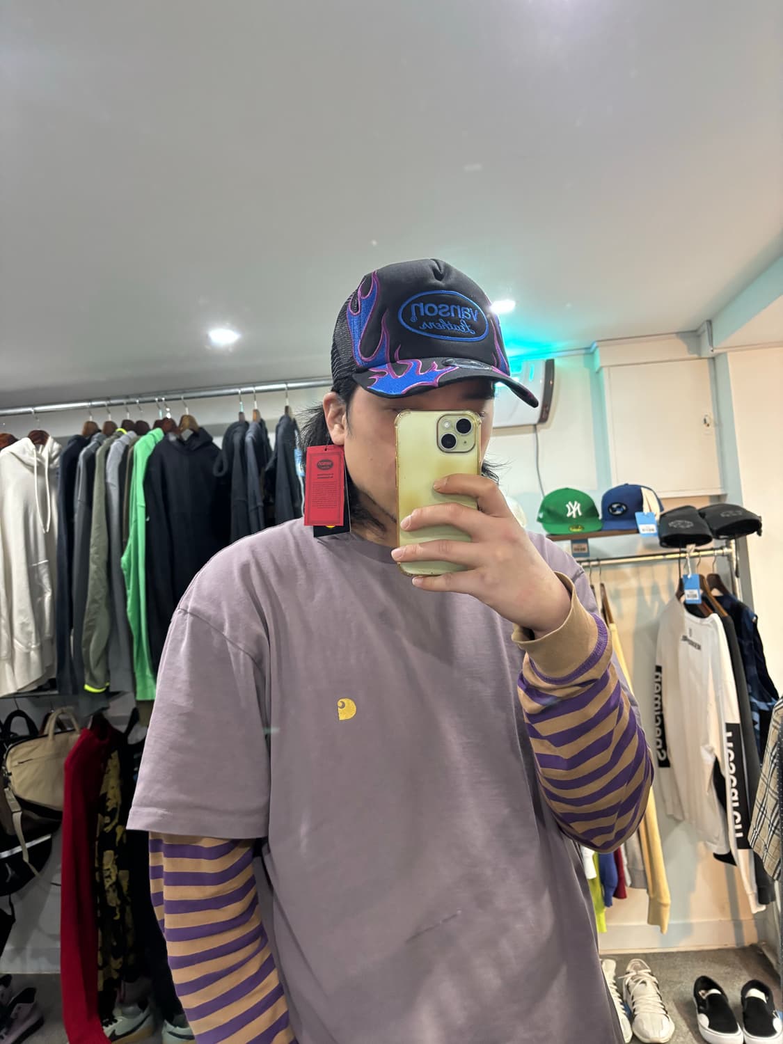 새상품 밴슨 플레임 트러커캡 상품이미지6