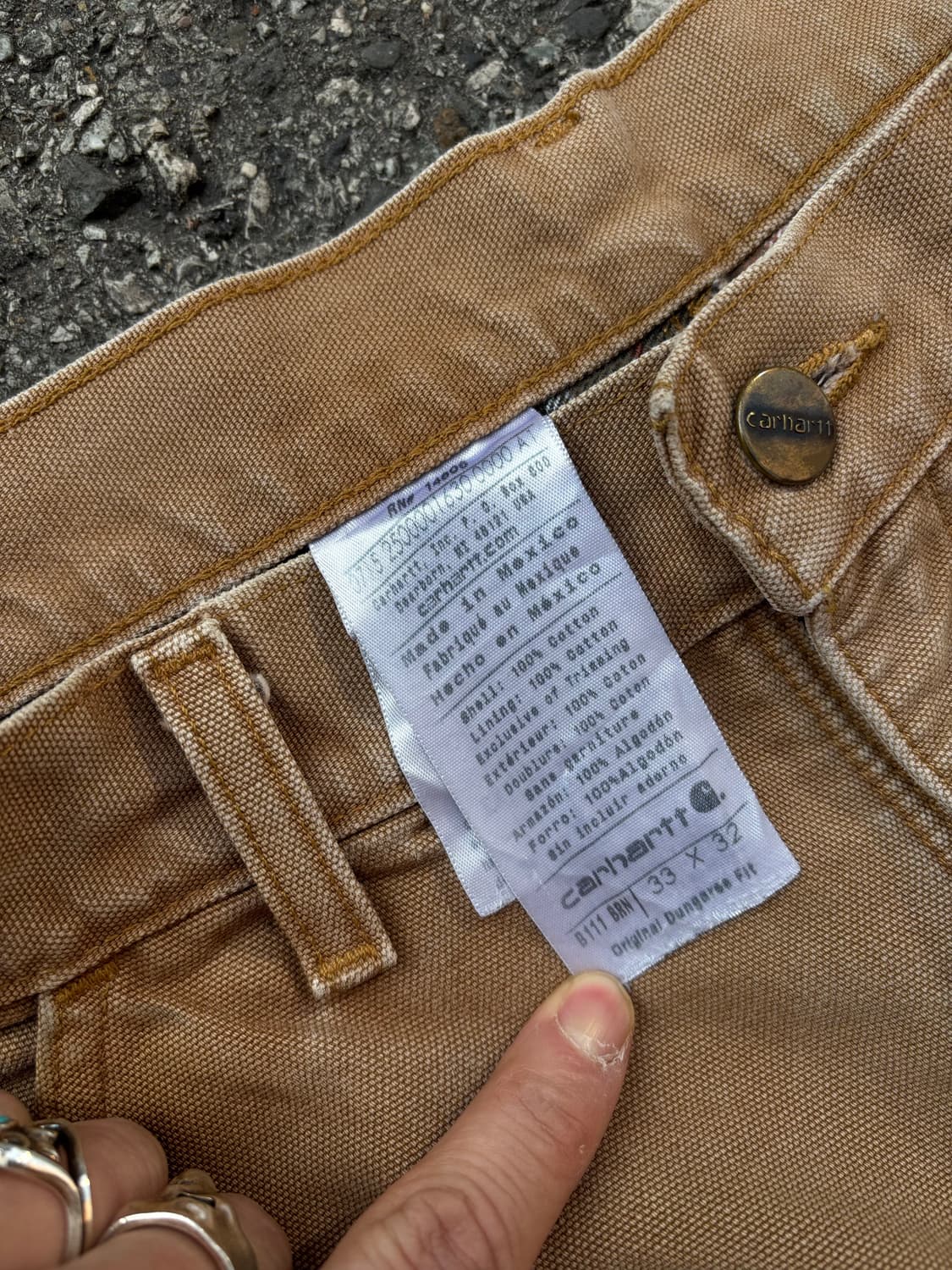 칼하트 싱글니 b111-33x32 상품이미지8