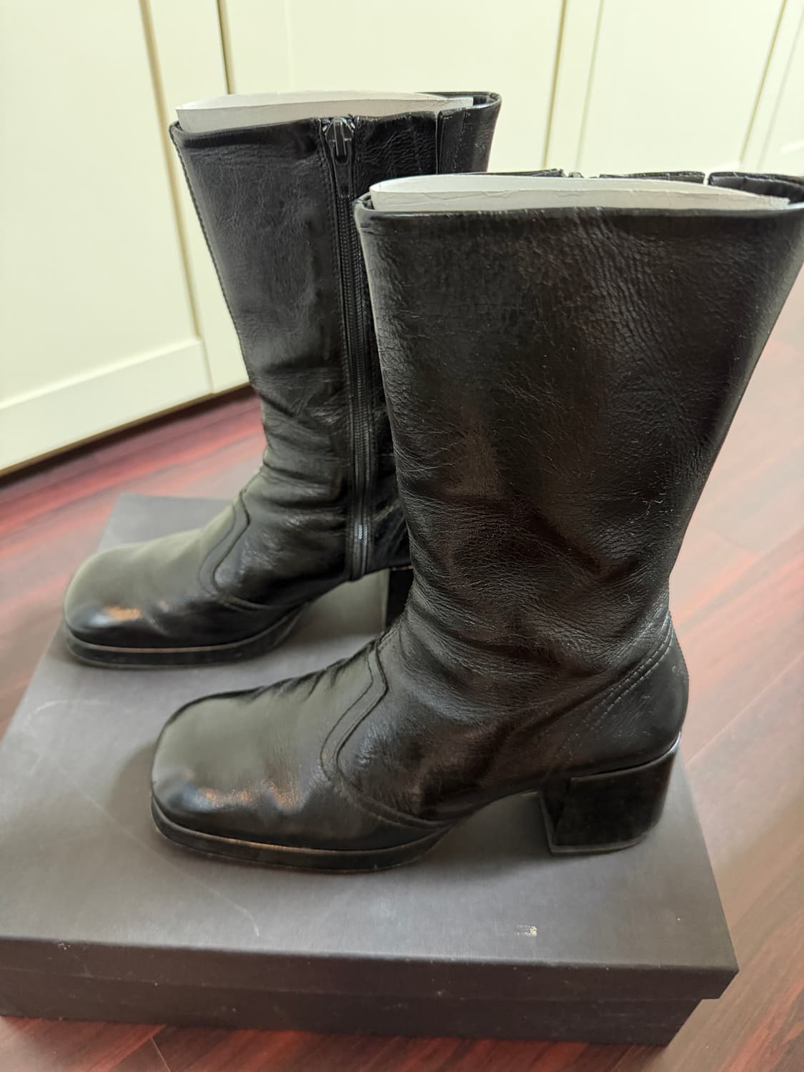 미스타 블랙 부츠 miista 상품이미지2